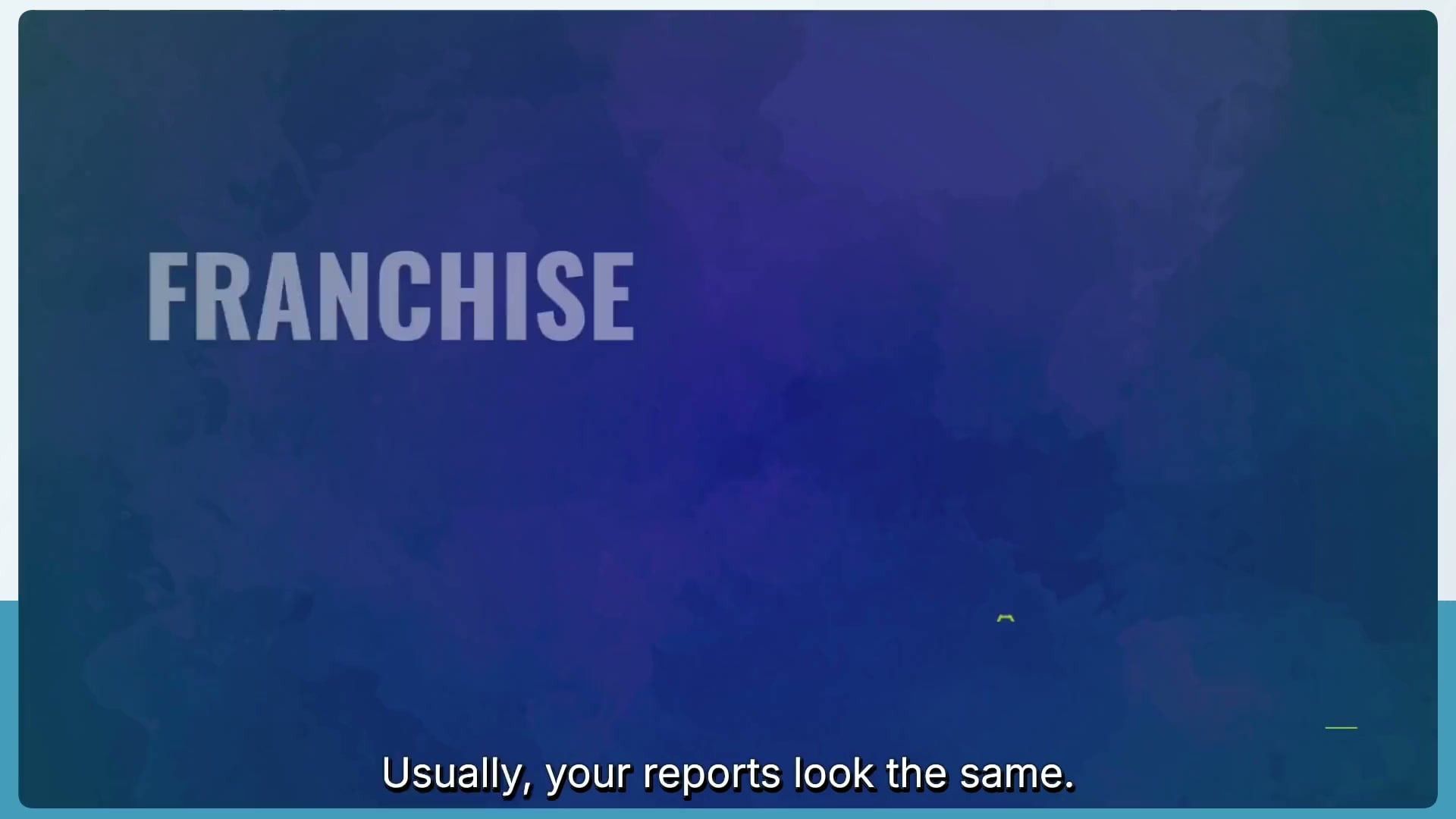 Play the Franchise Performance Intelligence demo video
